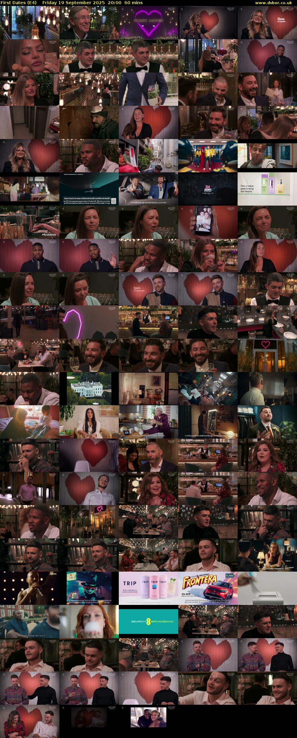 First Dates (E4) Friday 19 September 2025 20:00 - 21:00