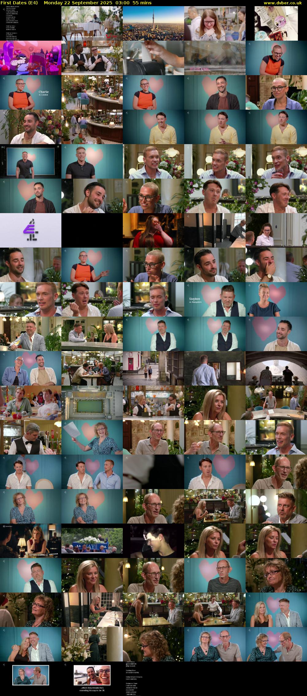 First Dates (E4) Monday 22 September 2025 03:00 - 03:55