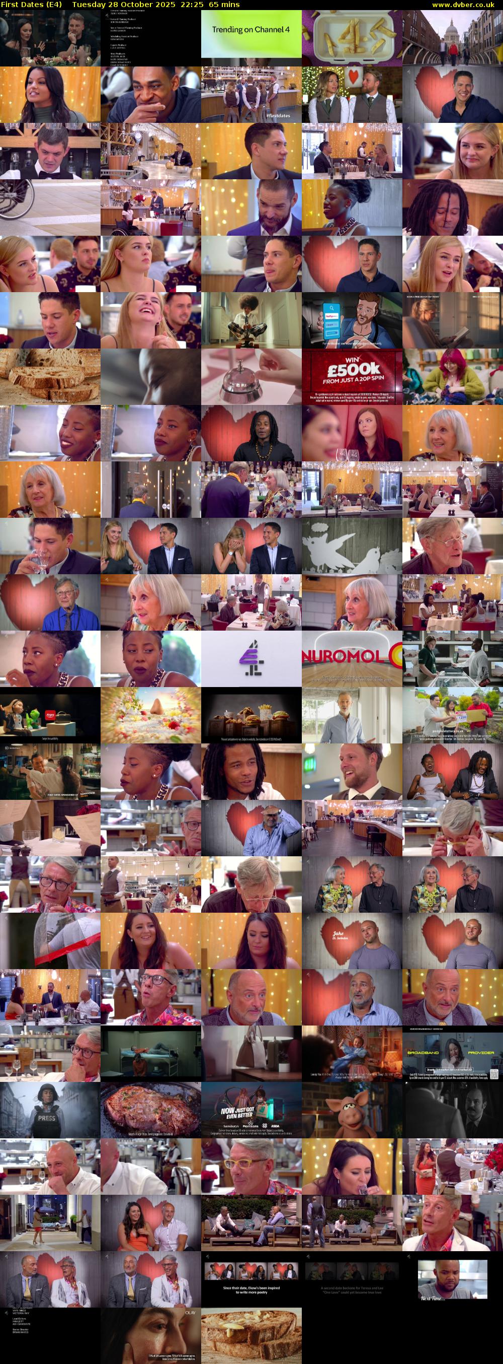 First Dates (E4) Tuesday 28 October 2025 22:25 - 23:30