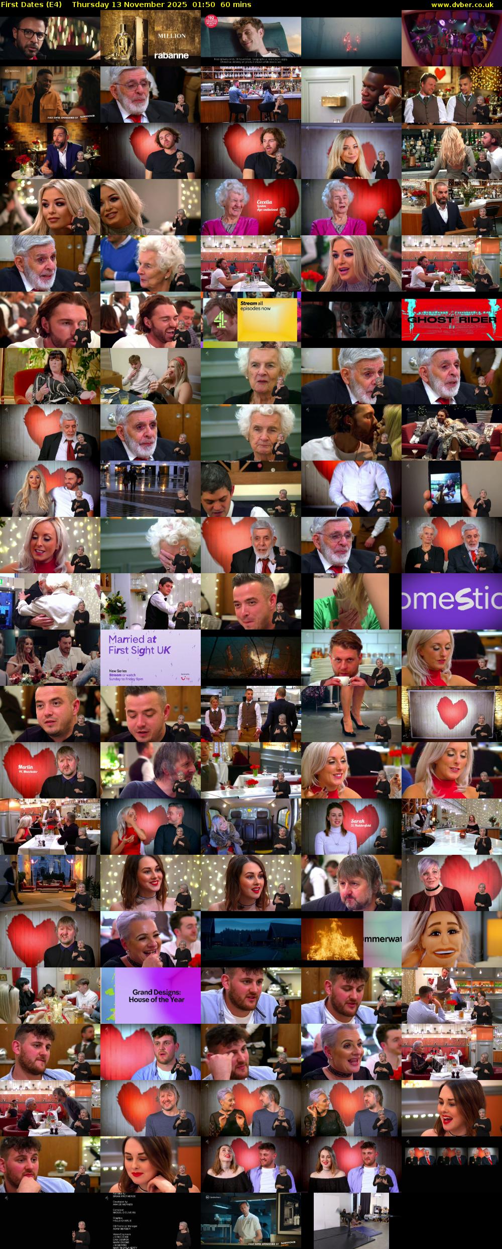 First Dates (E4) Thursday 13 November 2025 01:50 - 02:50