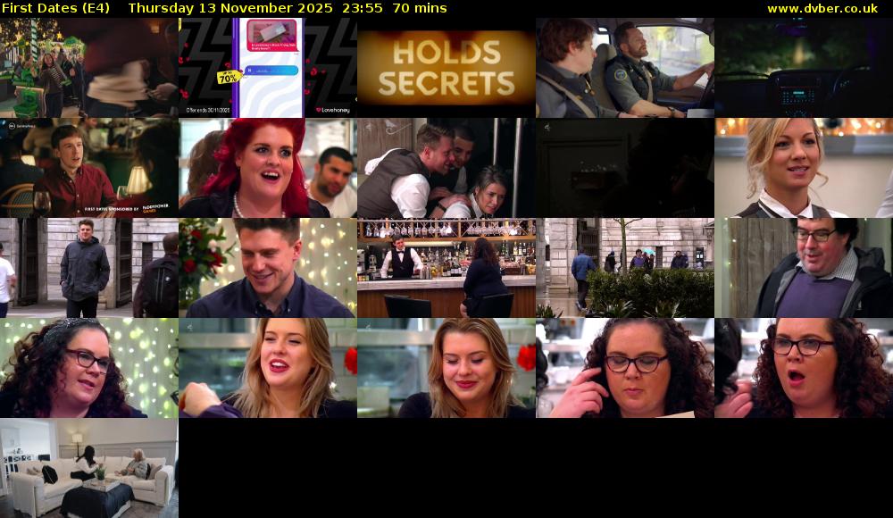 First Dates (E4) Thursday 13 November 2025 23:55 - 01:05