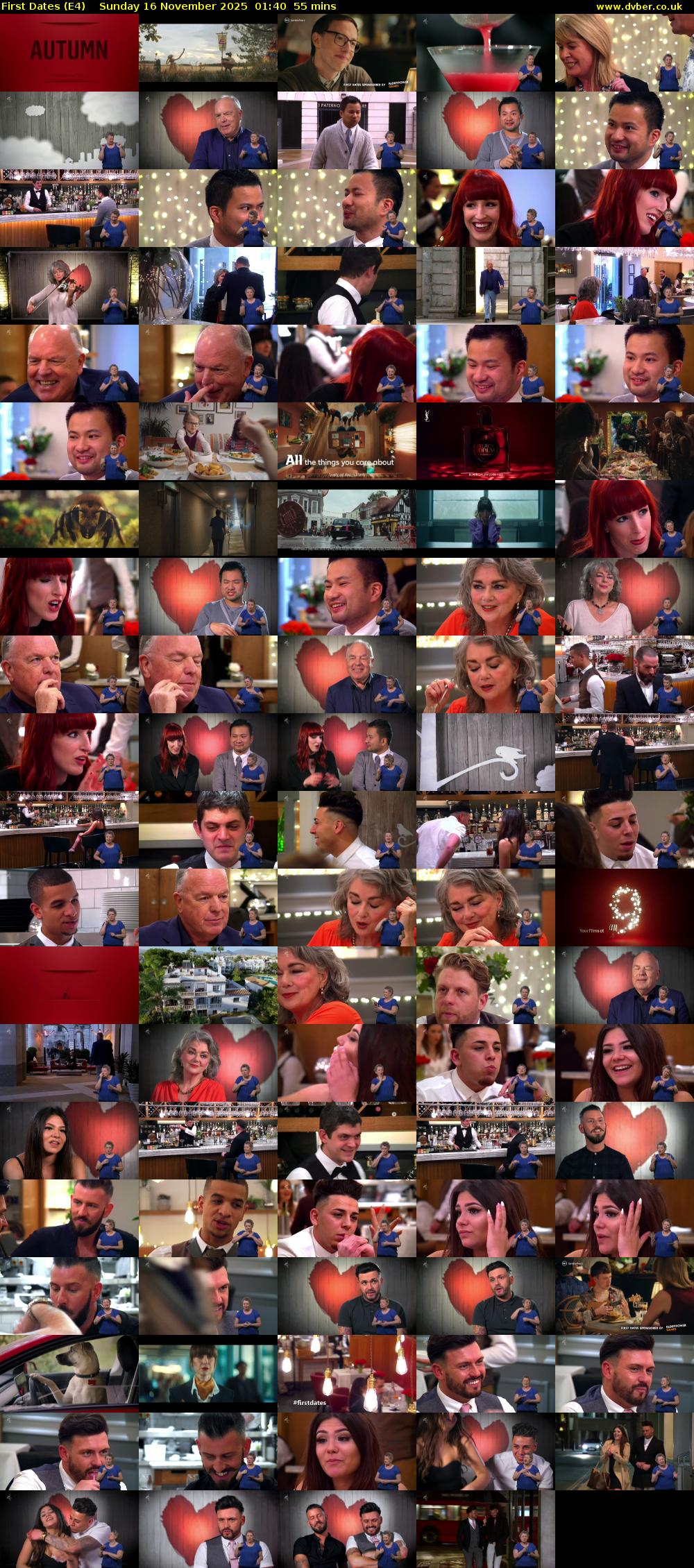 First Dates (E4) Sunday 16 November 2025 01:40 - 02:35