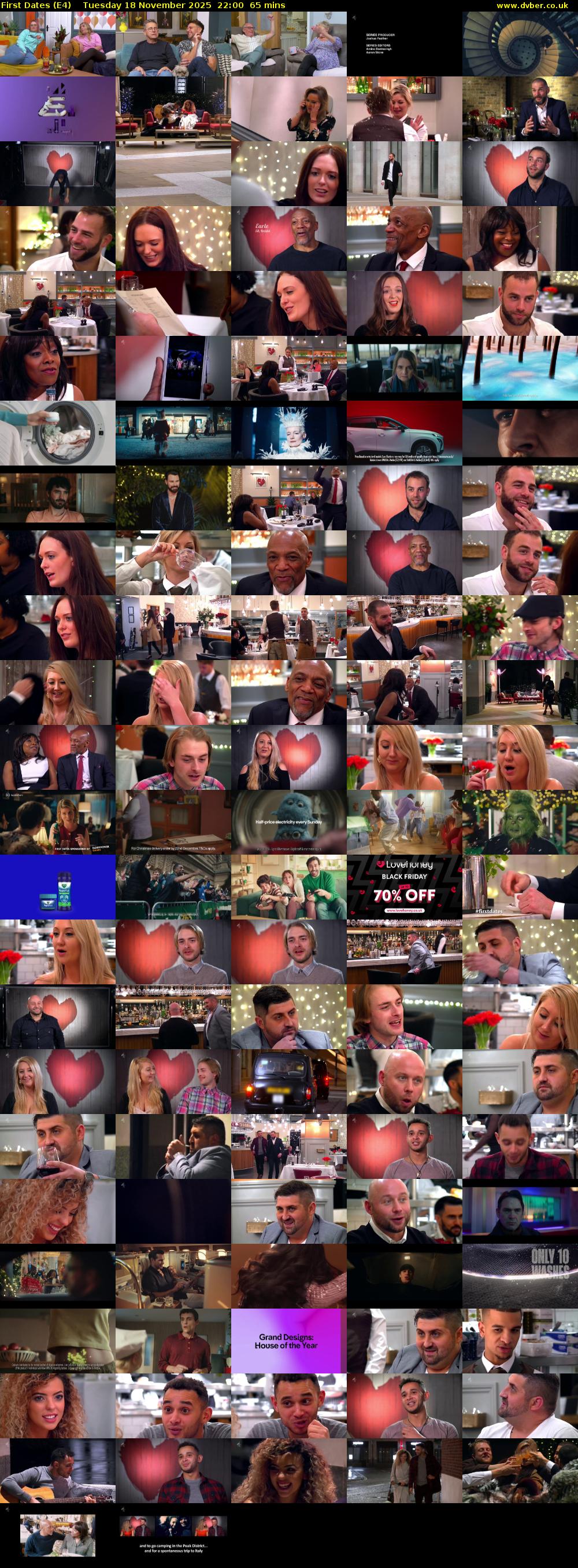 First Dates (E4) Tuesday 18 November 2025 22:00 - 23:05