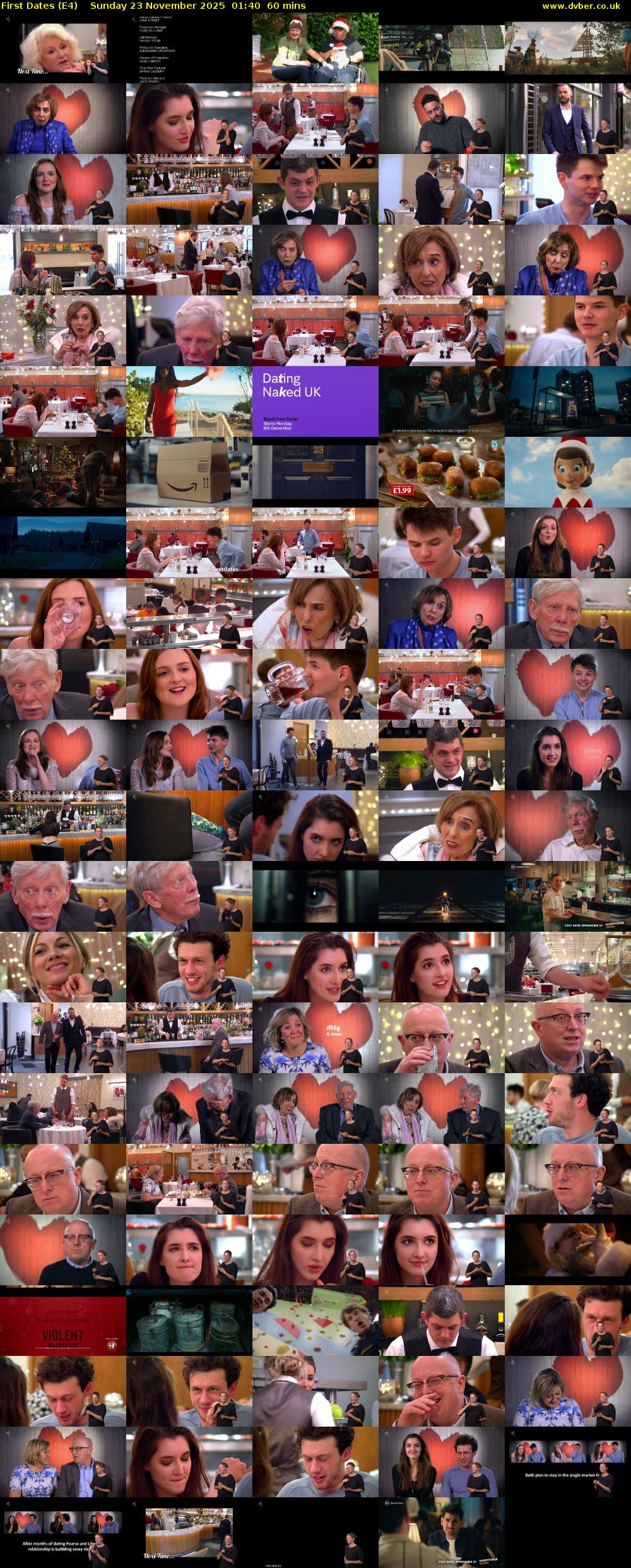 First Dates (E4) Sunday 23 November 2025 01:40 - 02:40