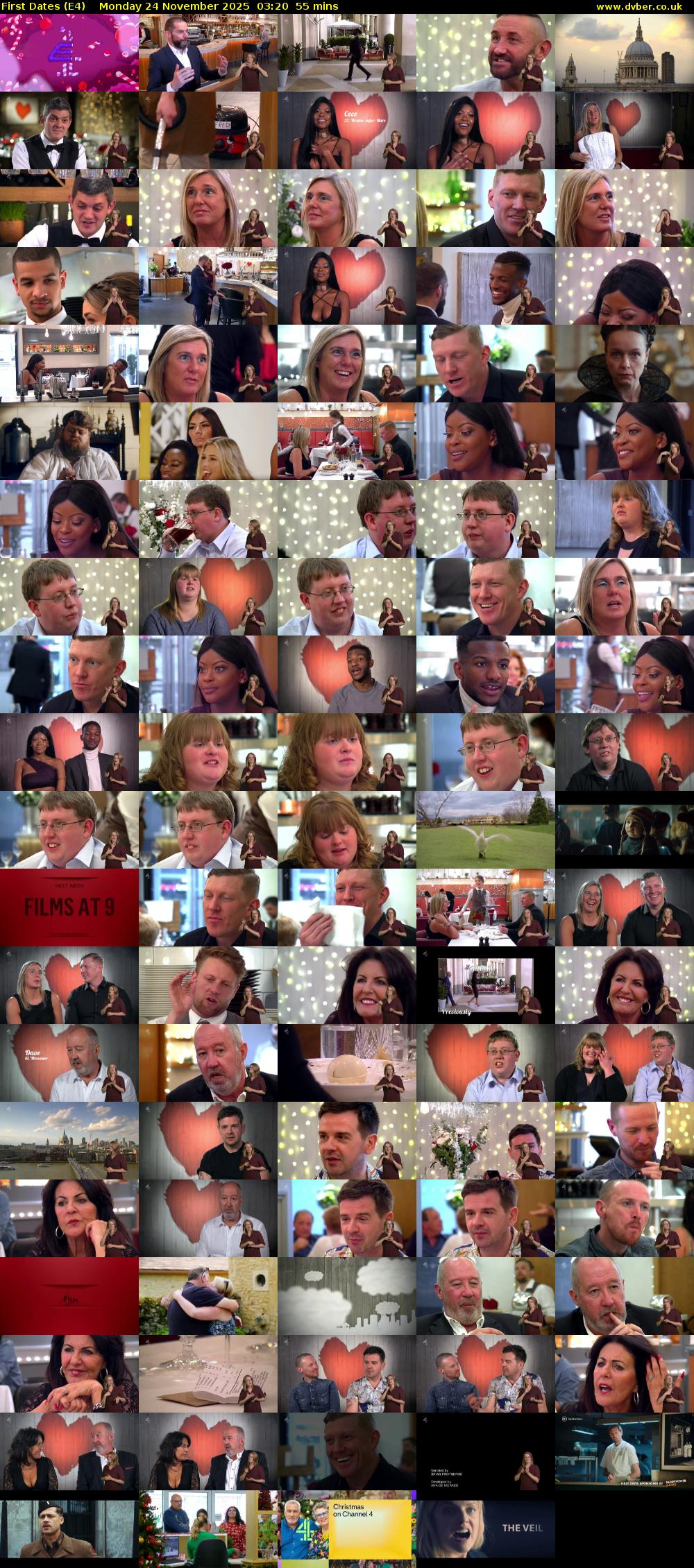 First Dates (E4) Monday 24 November 2025 03:20 - 04:15