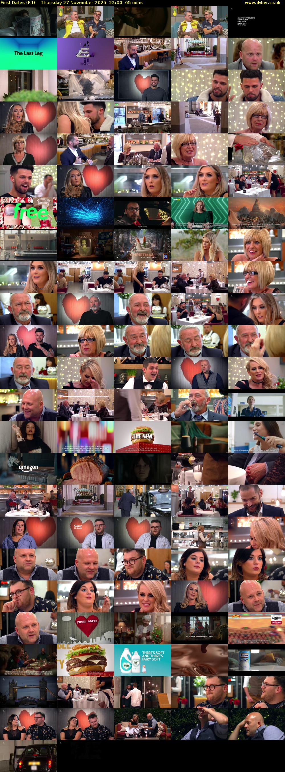 First Dates (E4) Thursday 27 November 2025 22:00 - 23:05