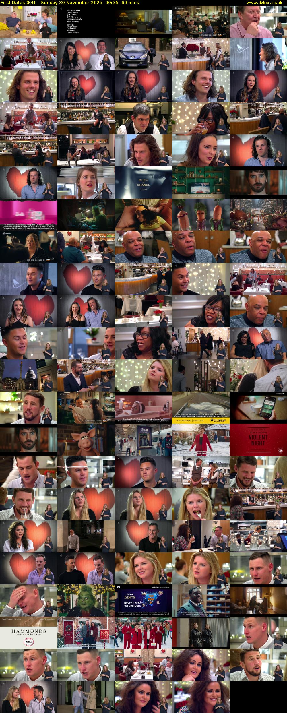 First Dates (E4) Sunday 30 November 2025 00:35 - 01:35