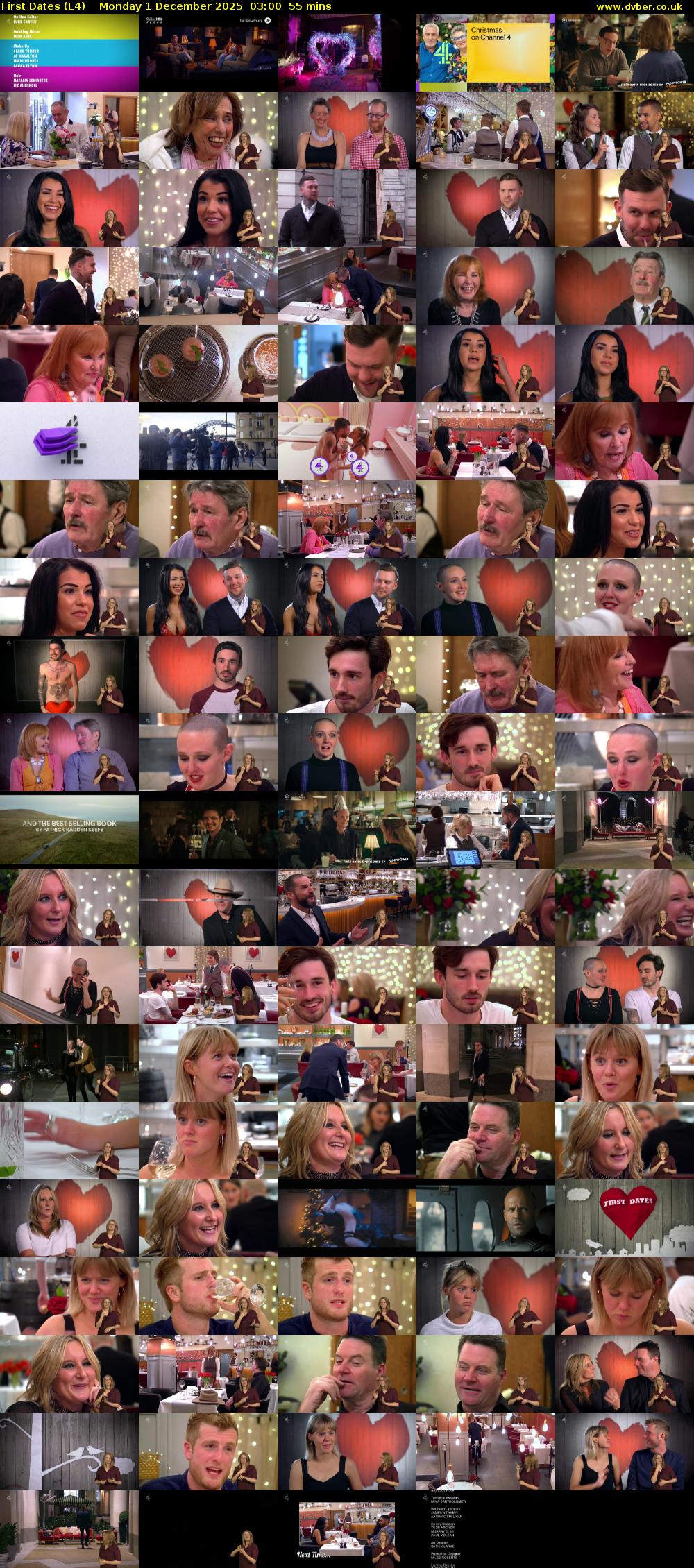 First Dates (E4) Monday 1 December 2025 03:00 - 03:55