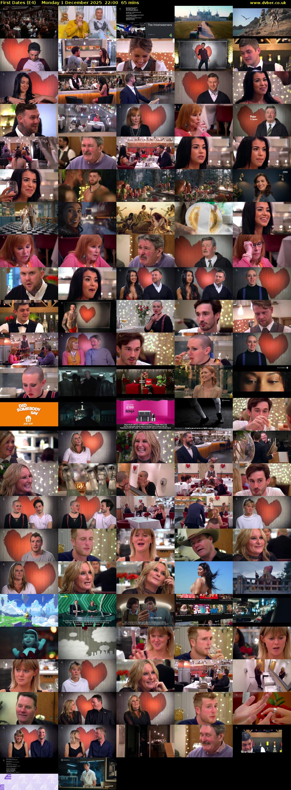 First Dates (E4) Monday 1 December 2025 22:00 - 23:05