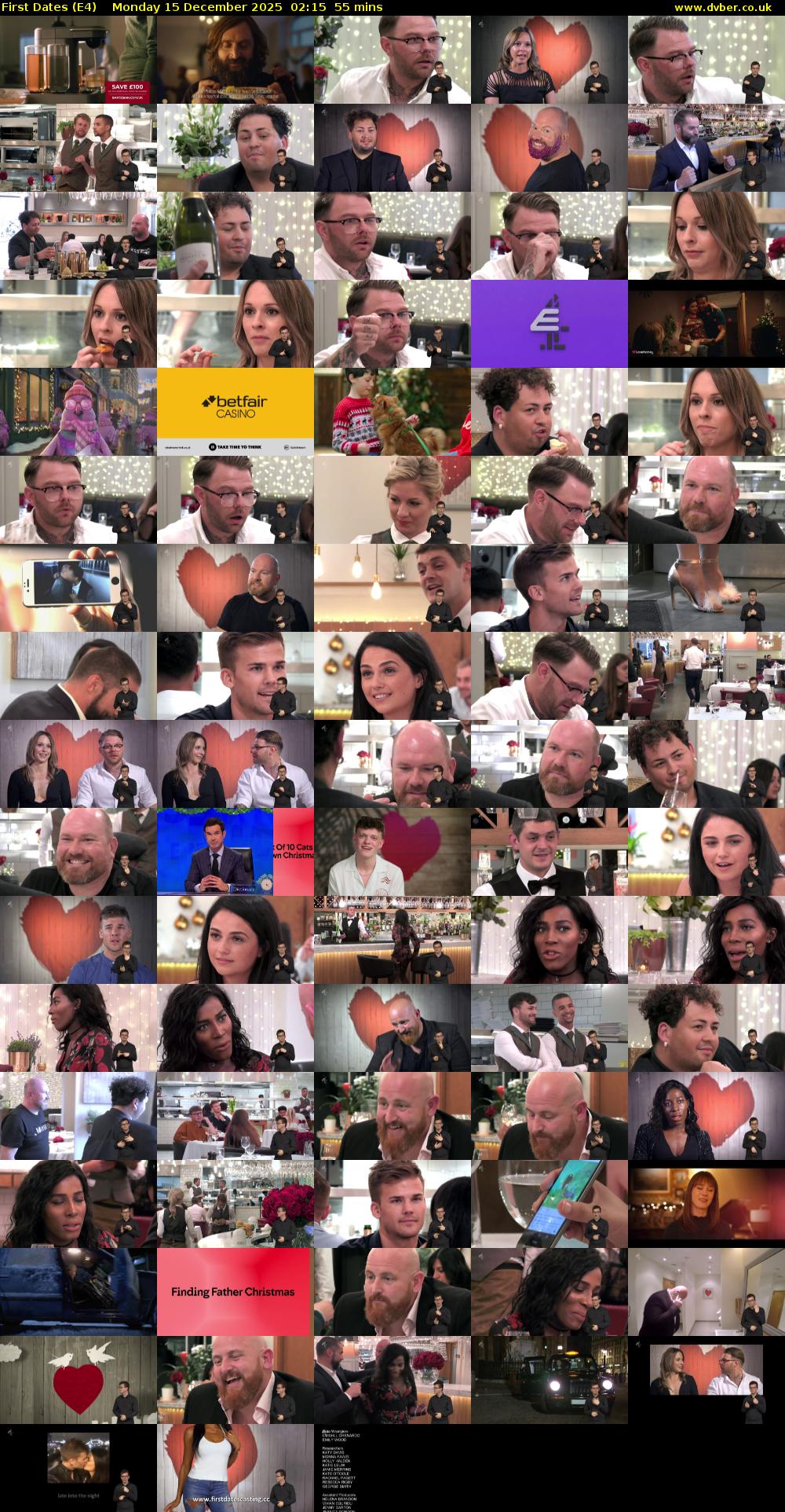 First Dates (E4) Monday 15 December 2025 02:15 - 03:10