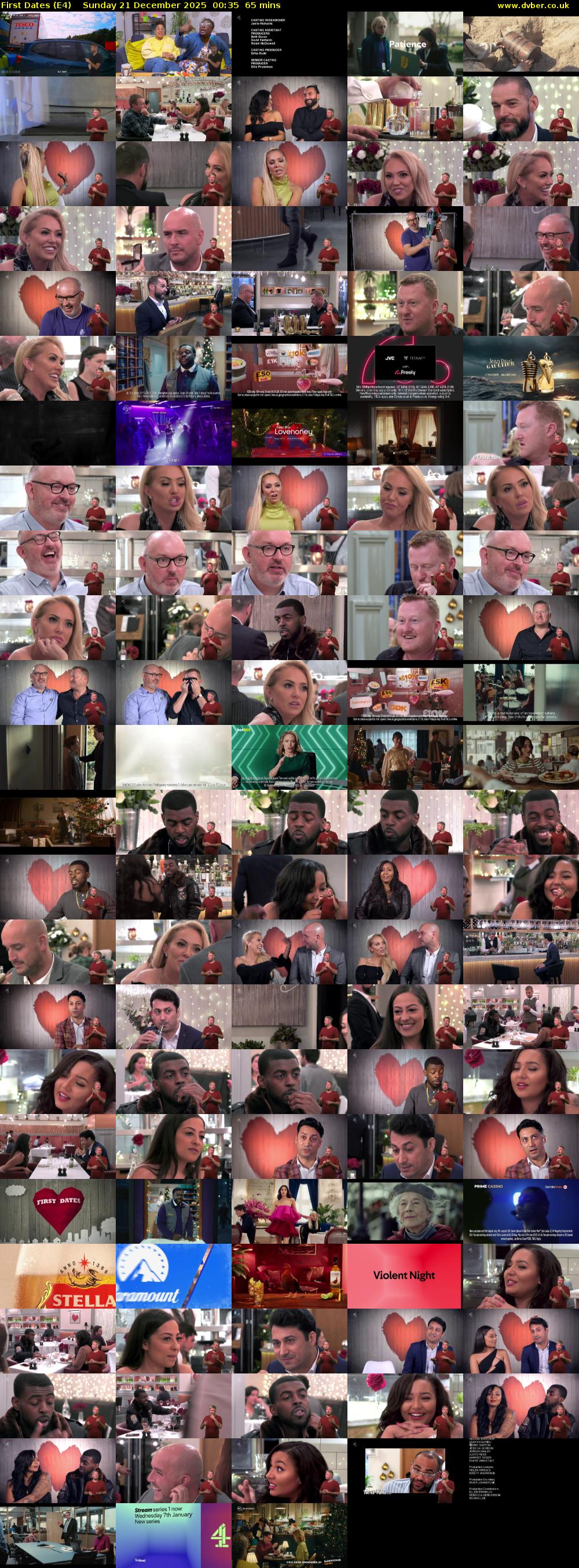First Dates (E4) Sunday 21 December 2025 00:35 - 01:40