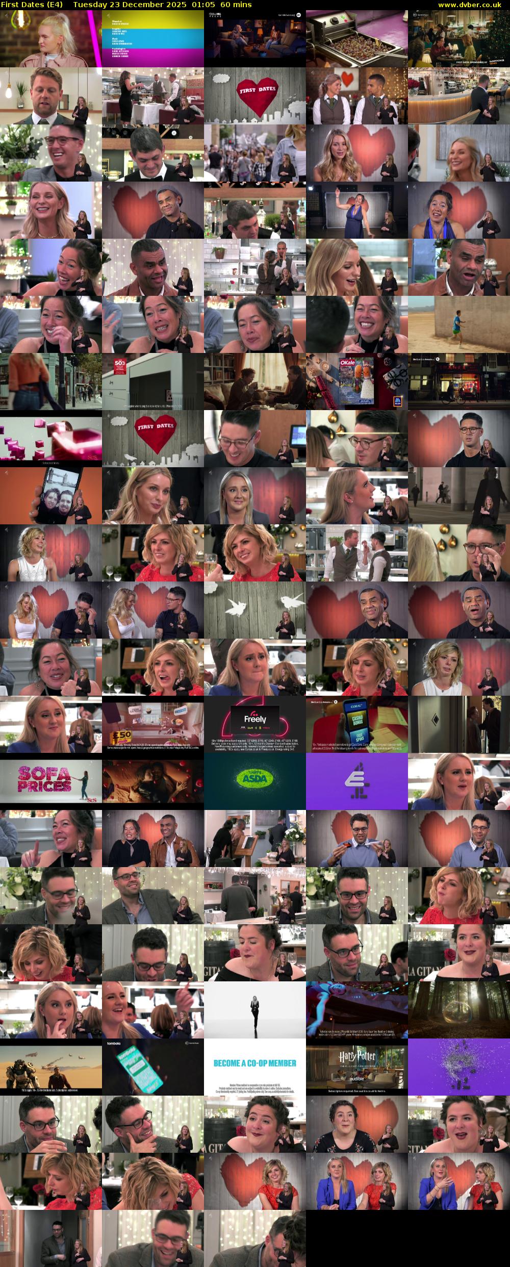 First Dates (E4) Tuesday 23 December 2025 01:05 - 02:05