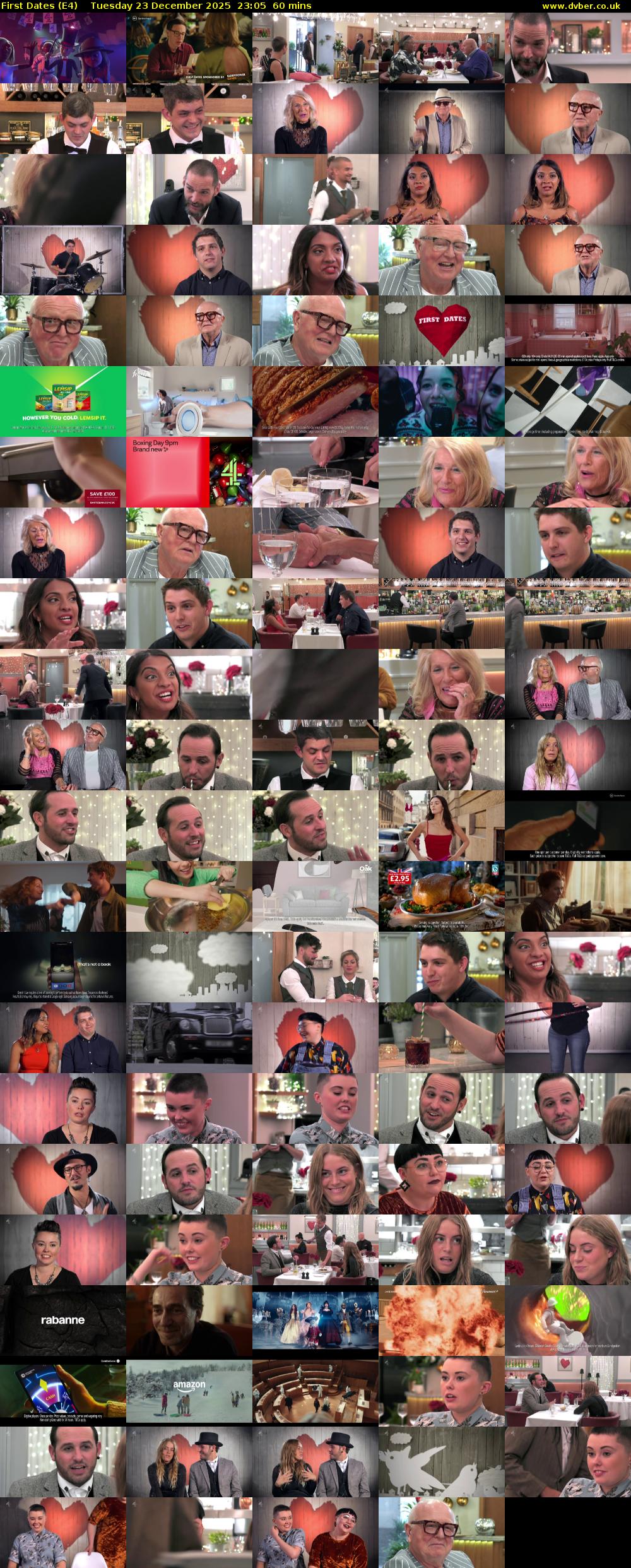 First Dates (E4) Tuesday 23 December 2025 23:05 - 00:05