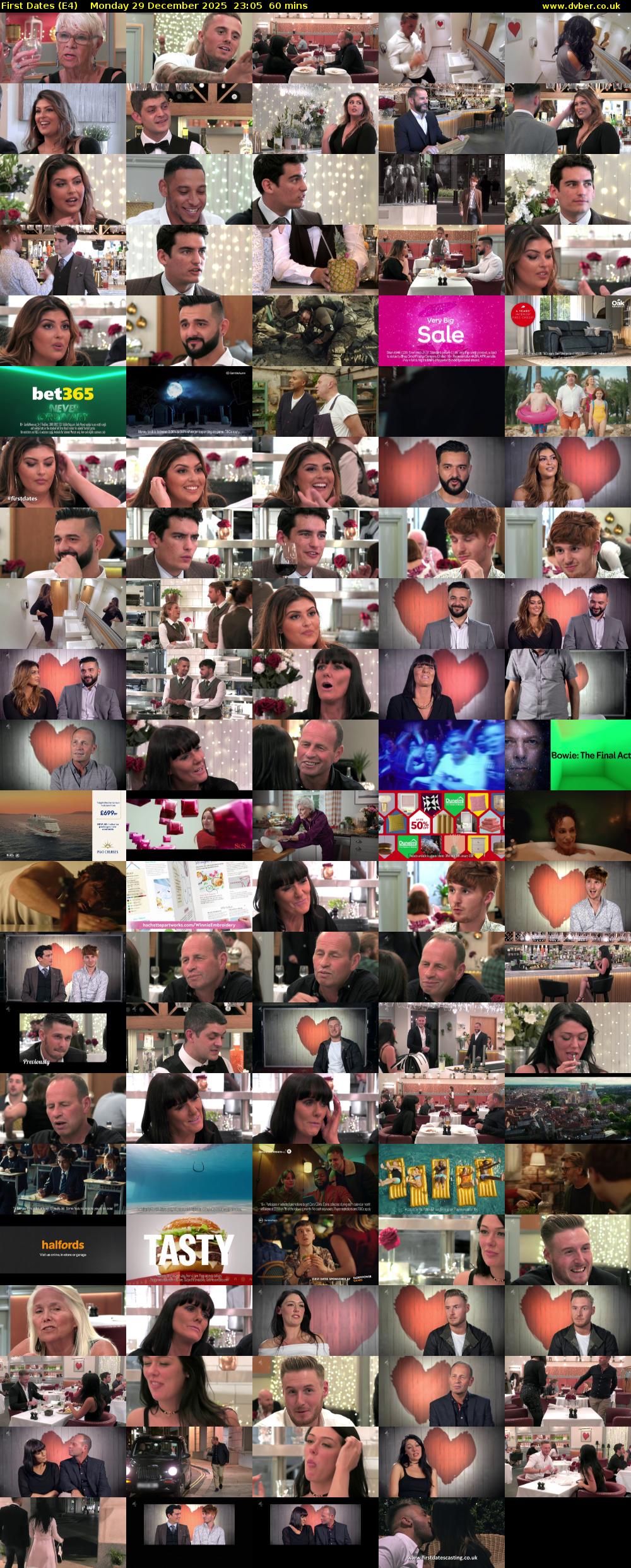 First Dates (E4) Monday 29 December 2025 23:05 - 00:05