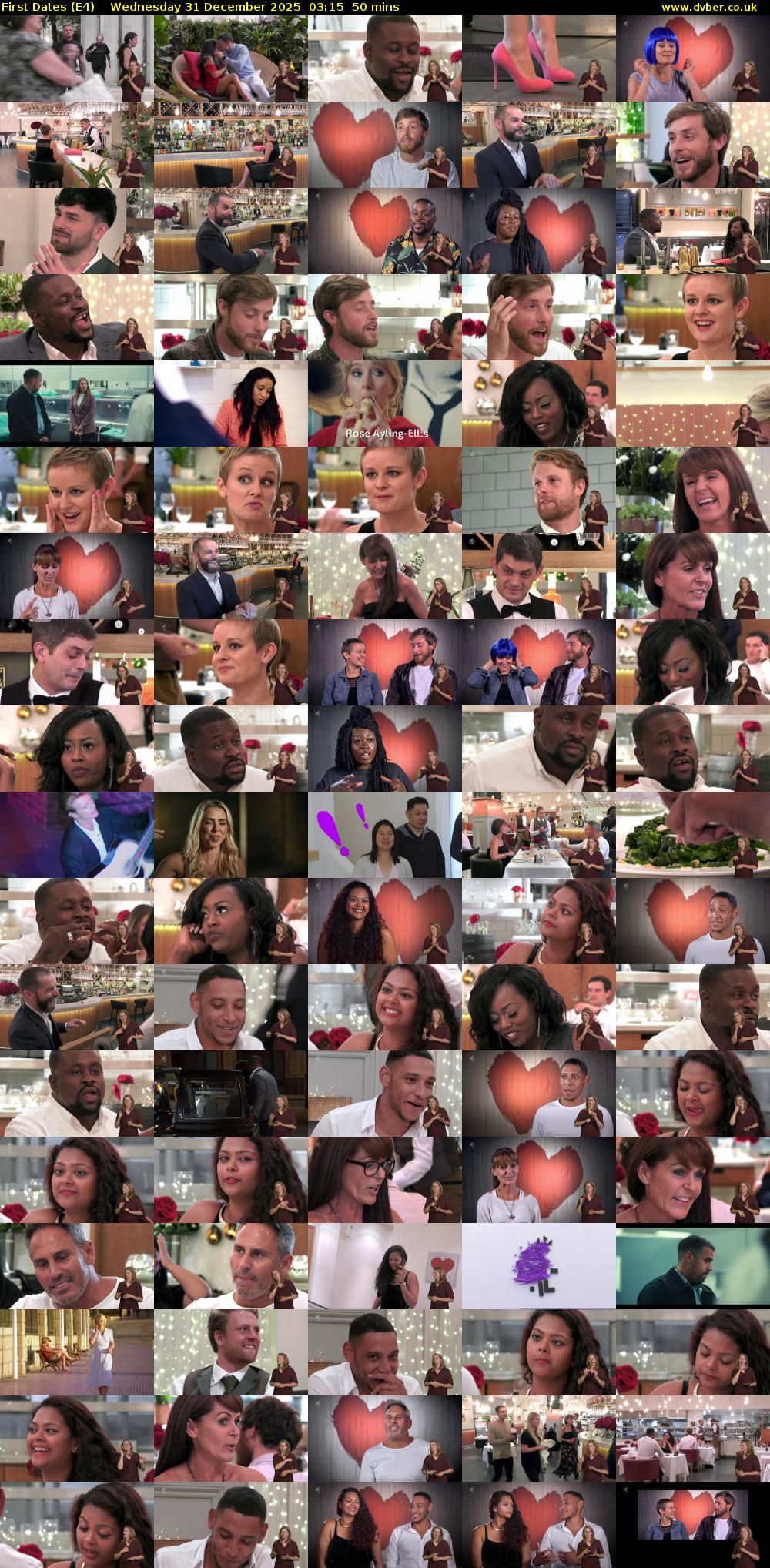 First Dates (E4) Wednesday 31 December 2025 03:15 - 04:05