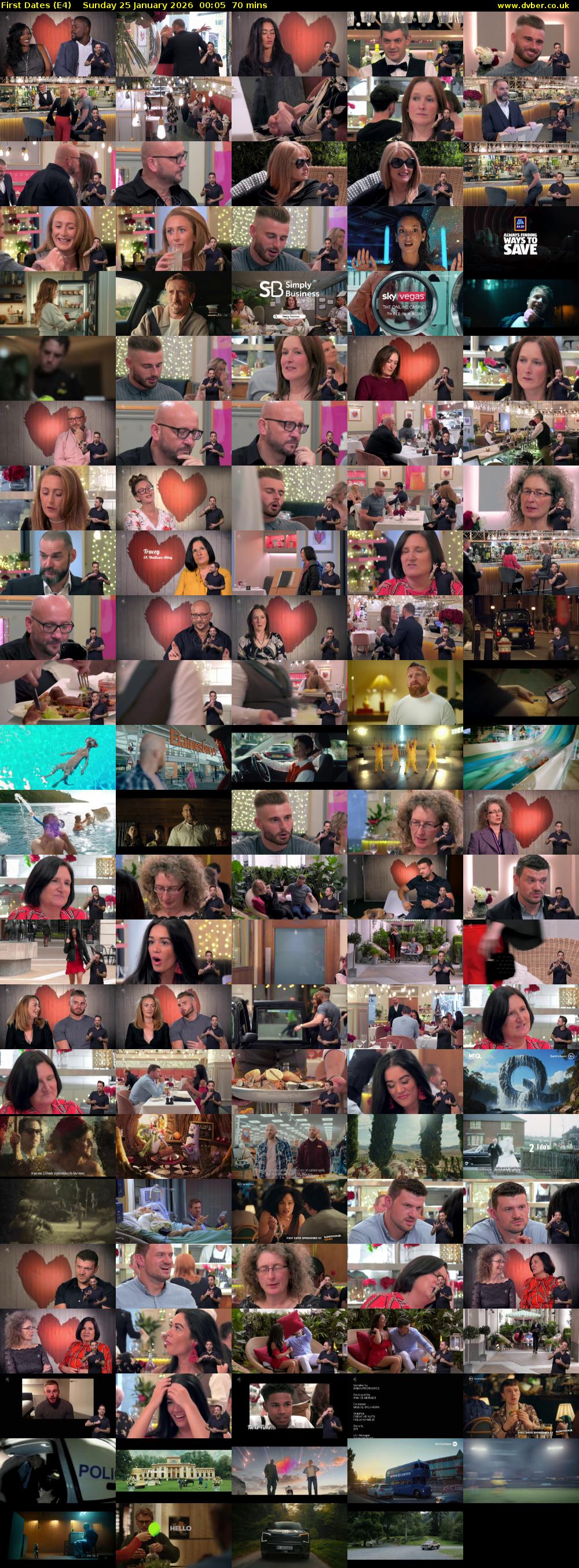 First Dates (E4) Sunday 25 January 2026 00:05 - 01:15