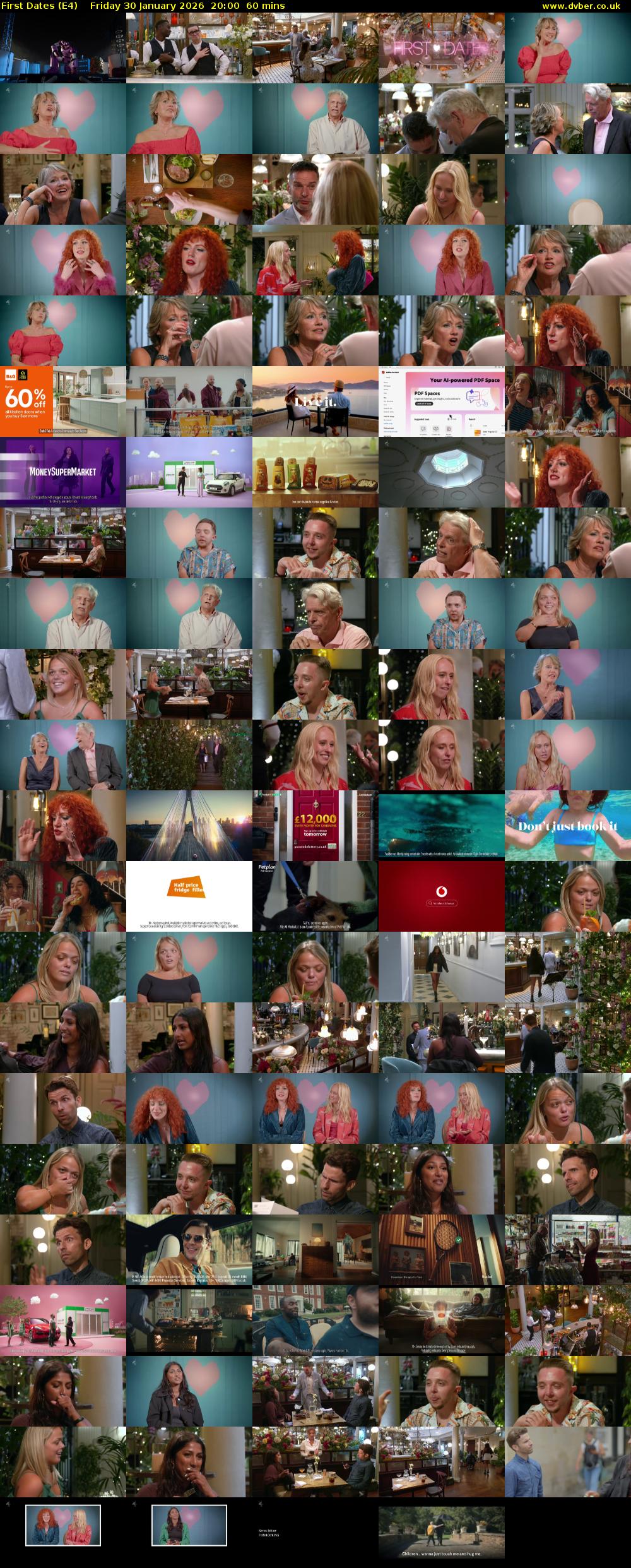 First Dates (E4) Friday 30 January 2026 20:00 - 21:00
