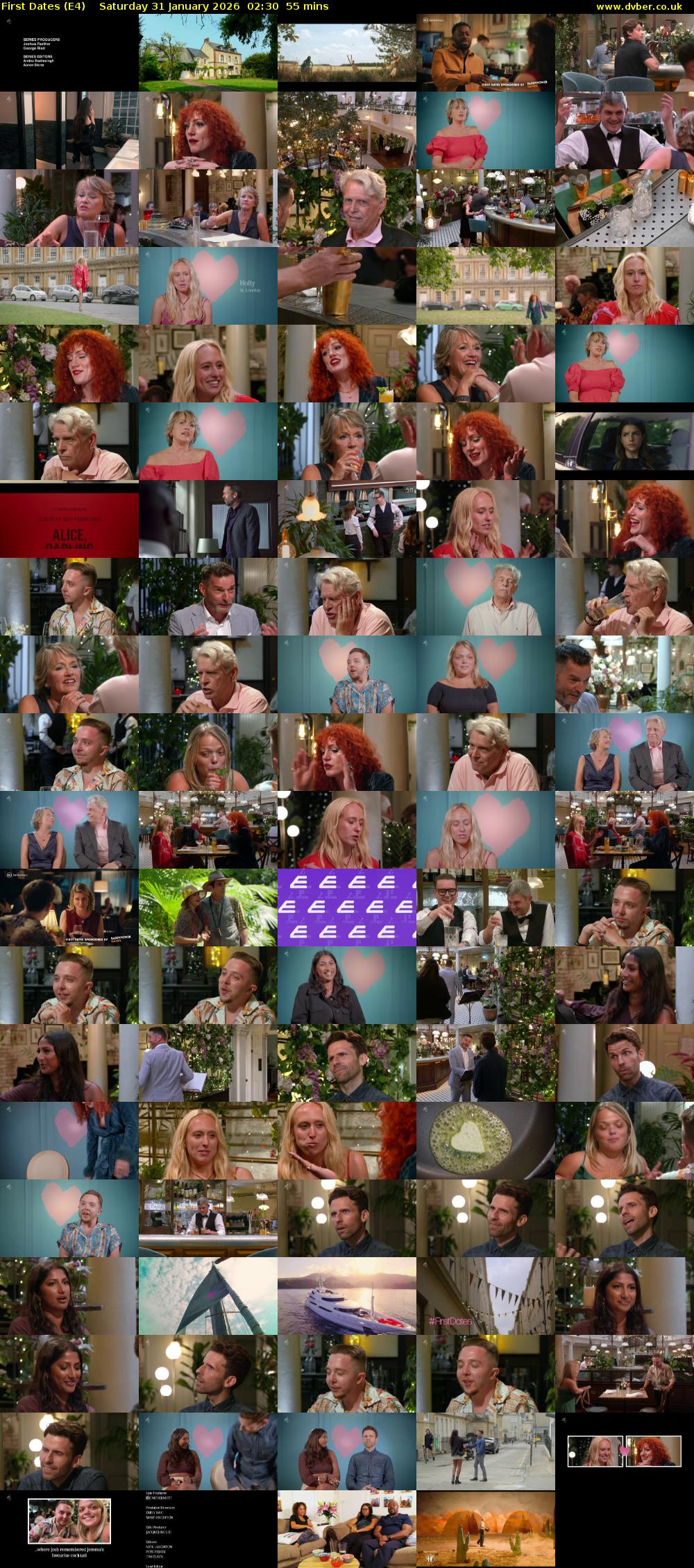 First Dates (E4) Saturday 31 January 2026 02:30 - 03:25