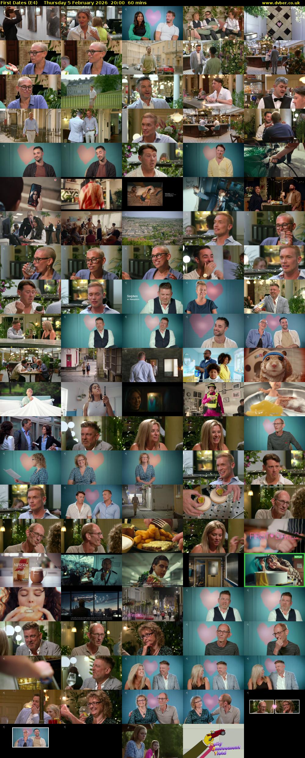 First Dates (E4) Thursday 5 February 2026 20:00 - 21:00