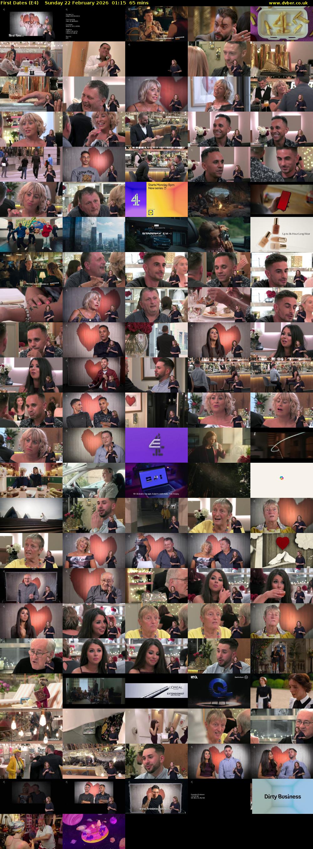 First Dates (E4) Sunday 22 February 2026 01:15 - 02:20