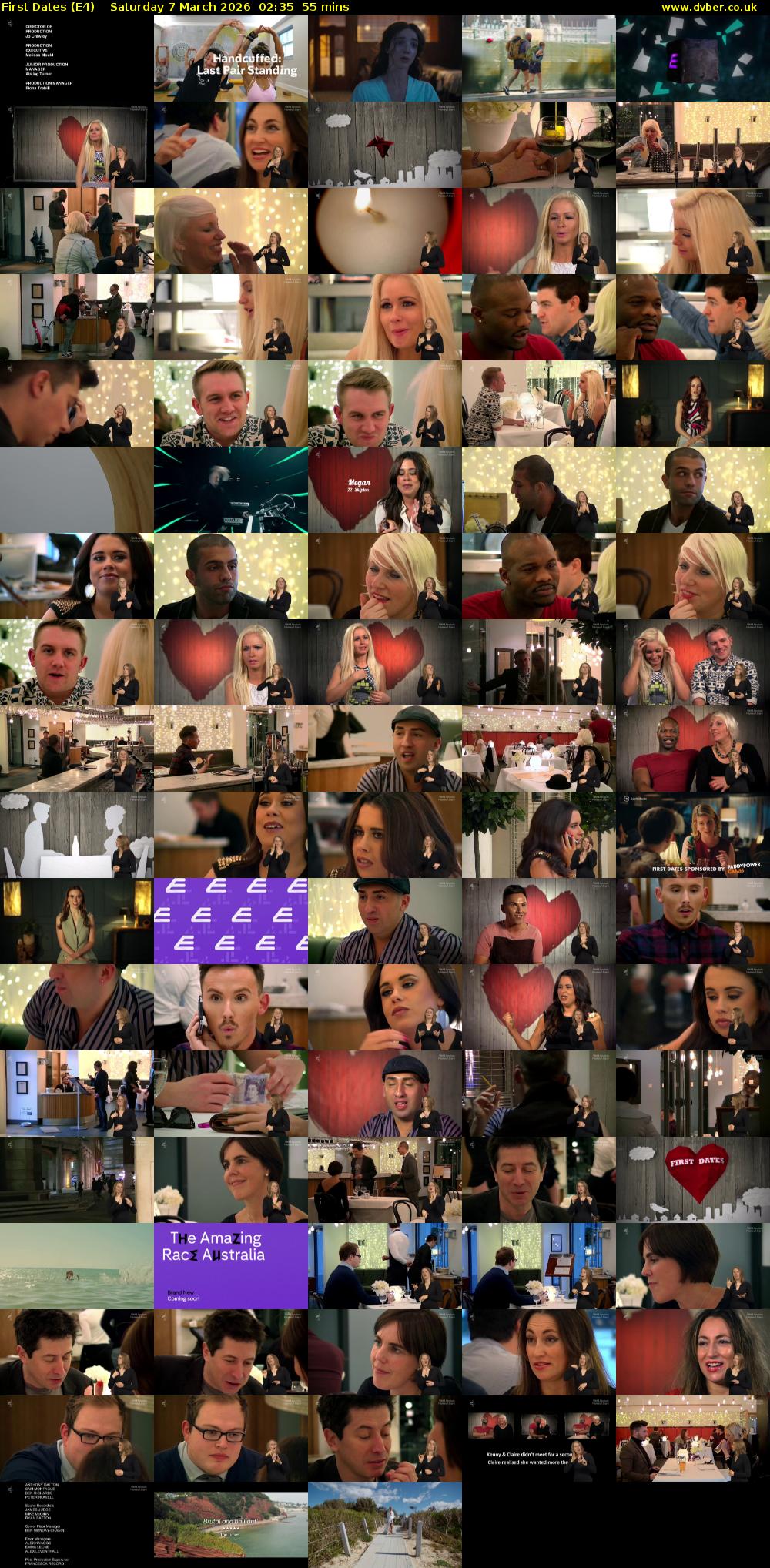 First Dates (E4) Saturday 7 March 2026 02:35 - 03:30