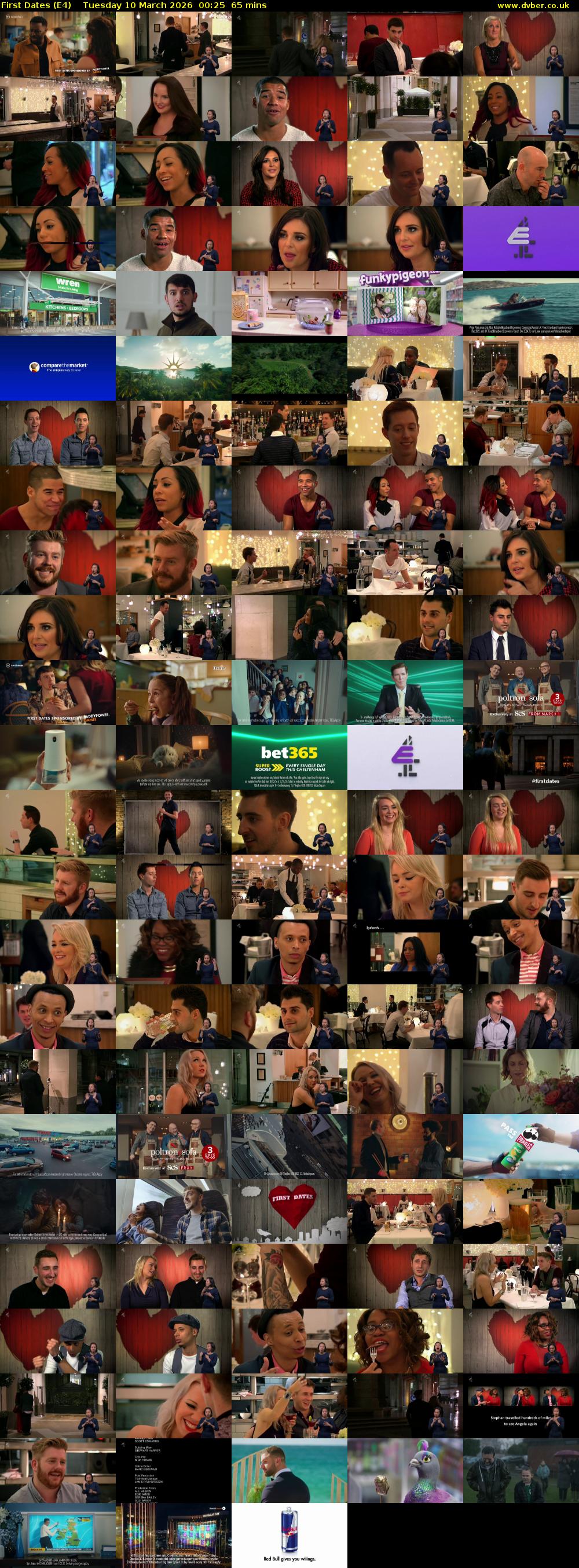 First Dates (E4) Tuesday 10 March 2026 00:25 - 01:30