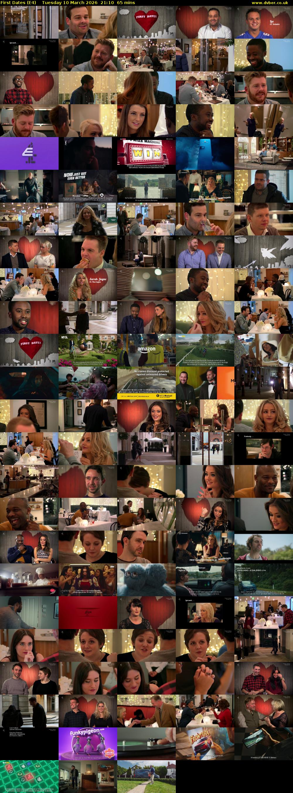 First Dates (E4) Tuesday 10 March 2026 21:10 - 22:15