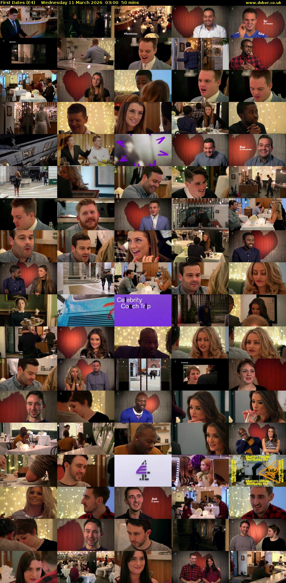 First Dates (E4) Wednesday 11 March 2026 03:00 - 03:50