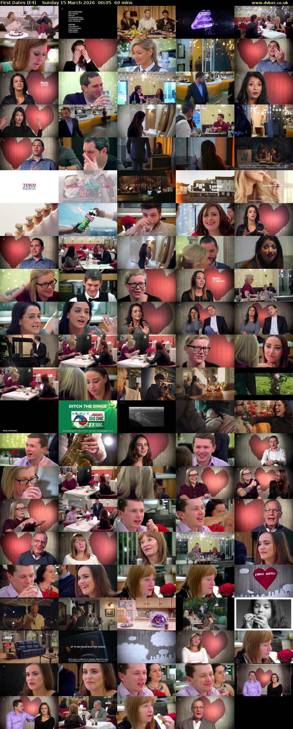 First Dates (E4) Sunday 15 March 2026 00:05 - 01:05