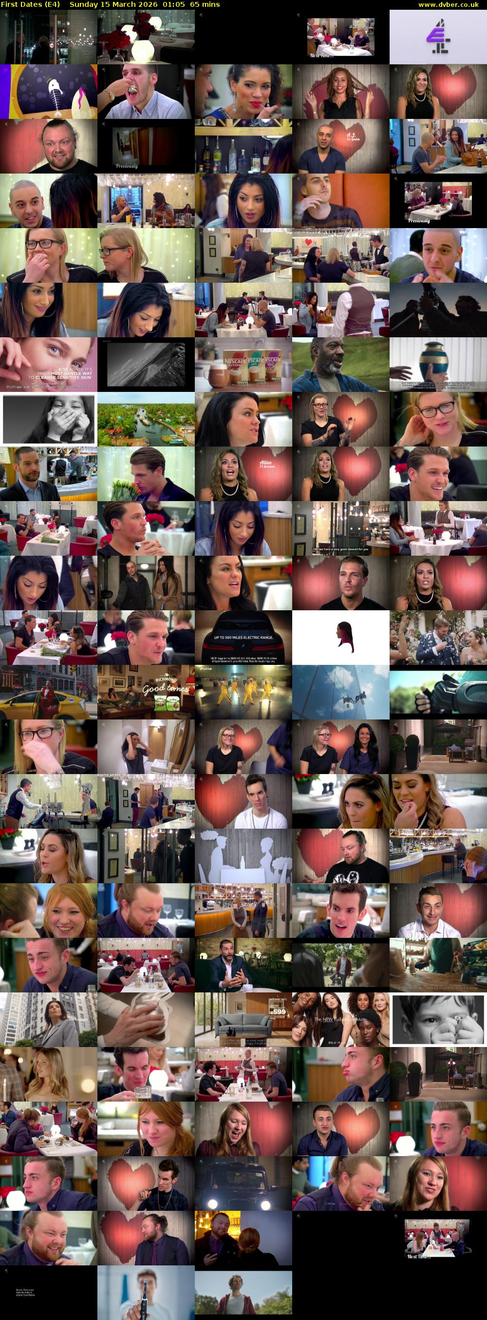 First Dates (E4) Sunday 15 March 2026 01:05 - 02:10