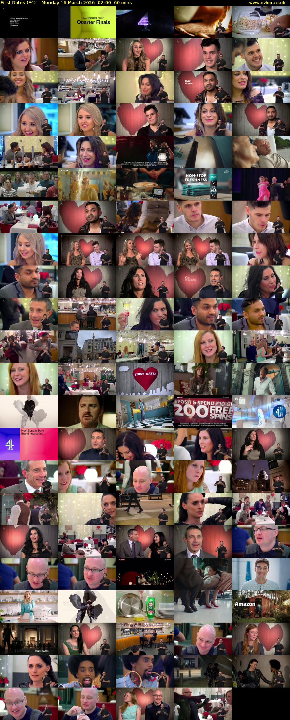 First Dates (E4) Monday 16 March 2026 02:00 - 03:00