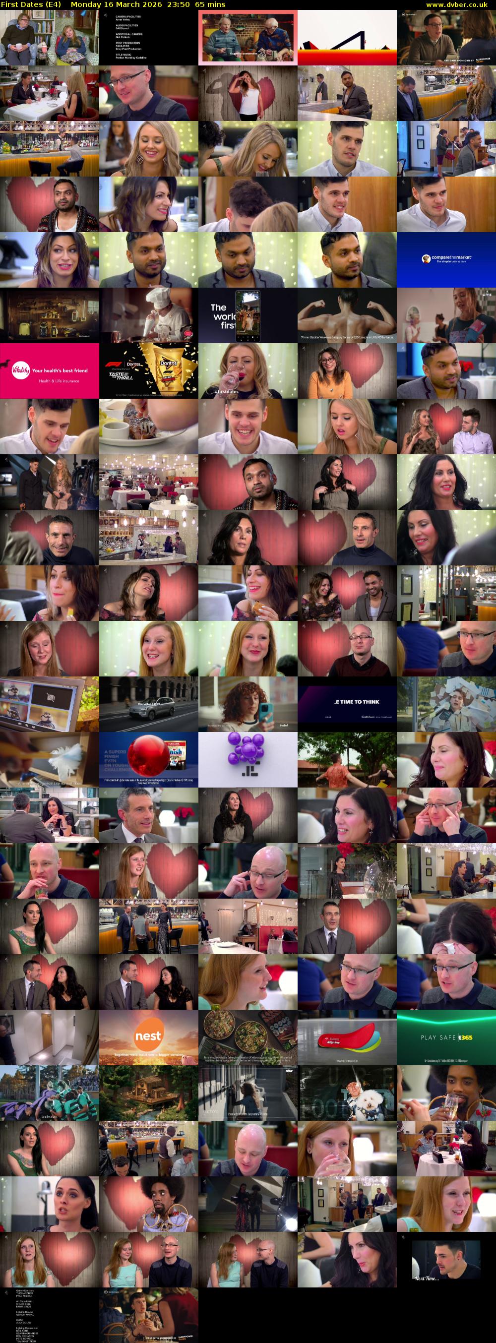 First Dates (E4) Monday 16 March 2026 23:50 - 00:55