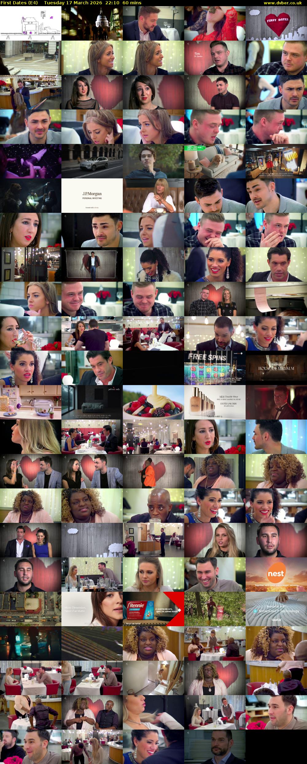 First Dates (E4) Tuesday 17 March 2026 22:10 - 23:10