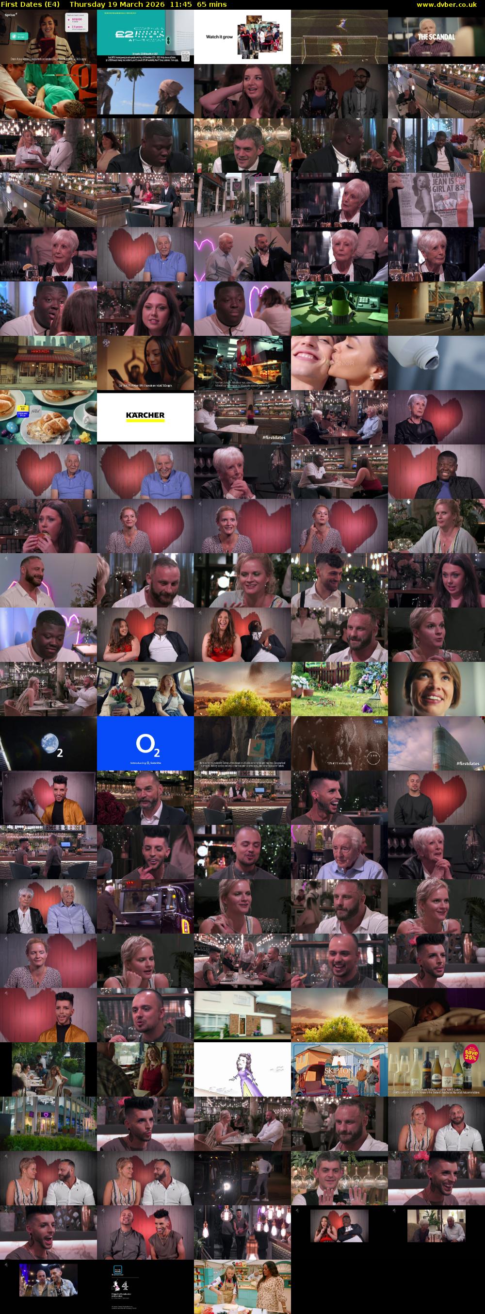 First Dates (E4) Thursday 19 March 2026 11:45 - 12:50