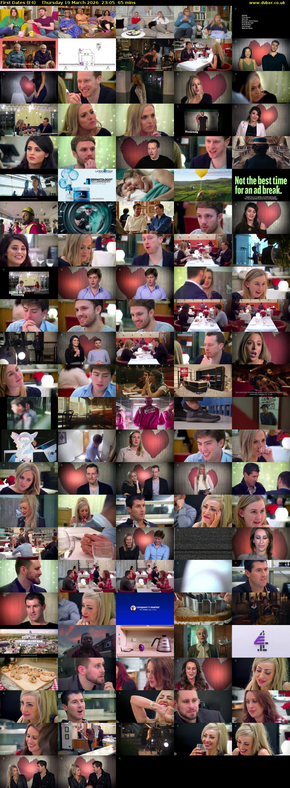 First Dates (E4) Thursday 19 March 2026 23:05 - 00:10