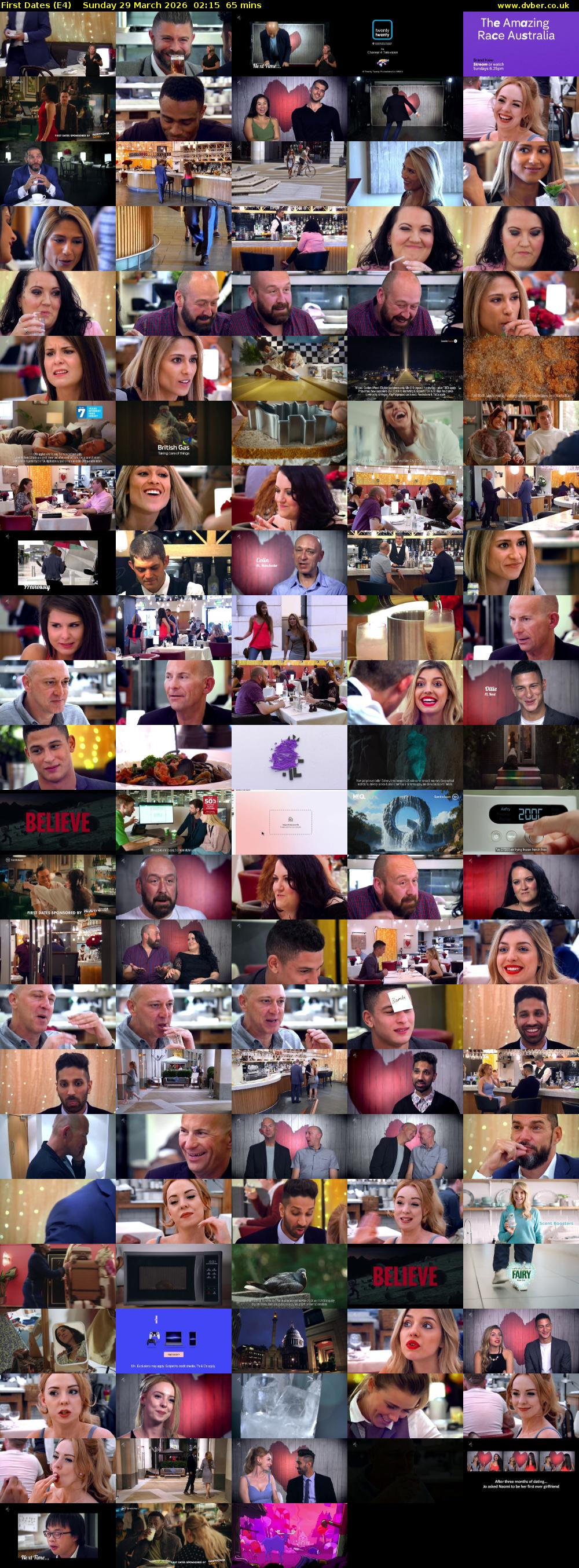 First Dates (E4) Sunday 29 March 2026 02:15 - 03:20