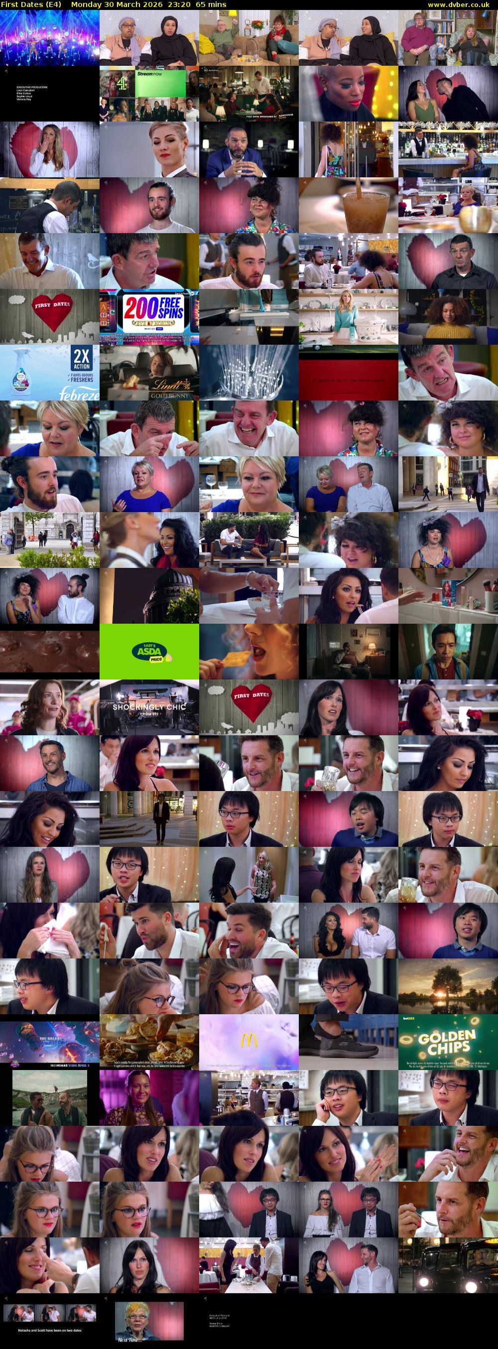 First Dates (E4) Monday 30 March 2026 23:20 - 00:25