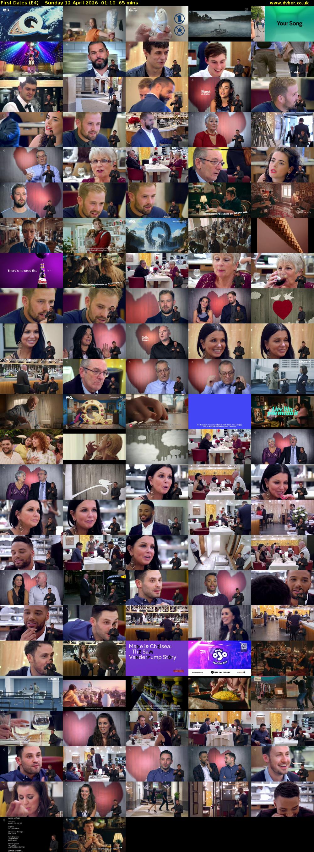 First Dates (E4) Sunday 12 April 2026 01:10 - 02:15