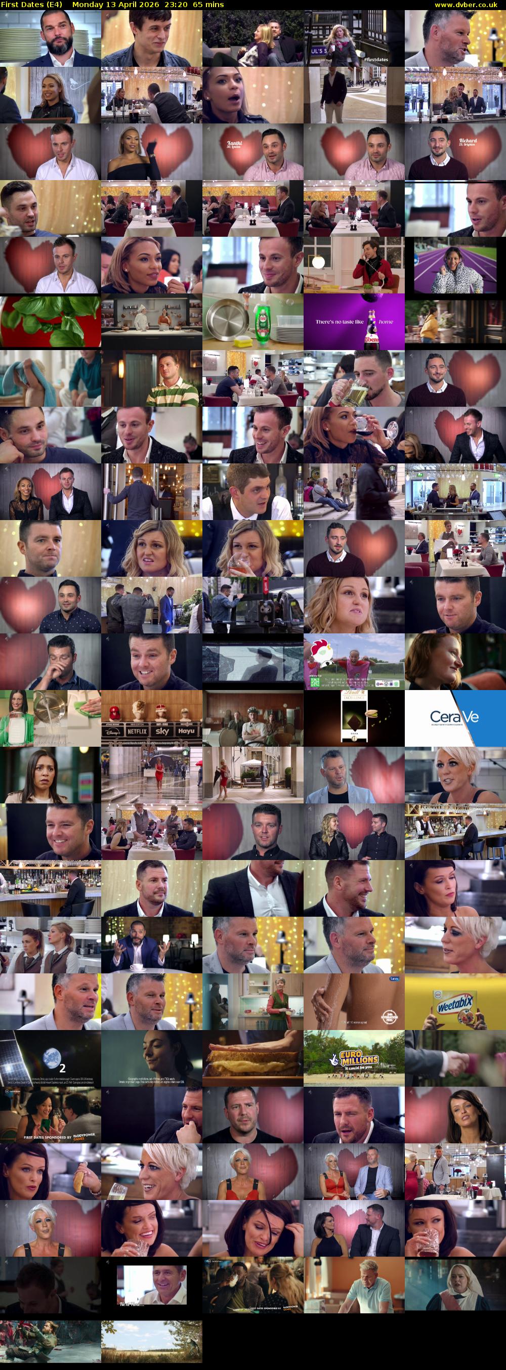 First Dates (E4) Monday 13 April 2026 23:20 - 00:25