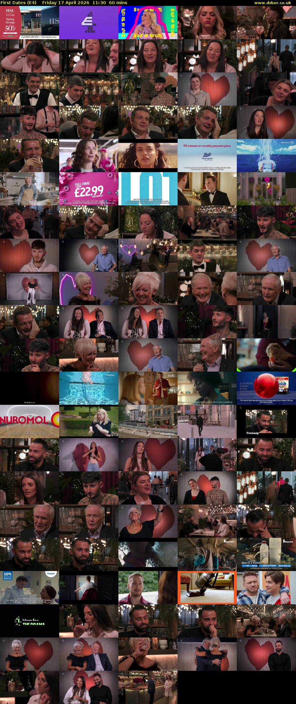 First Dates (E4) Friday 17 April 2026 11:30 - 12:30