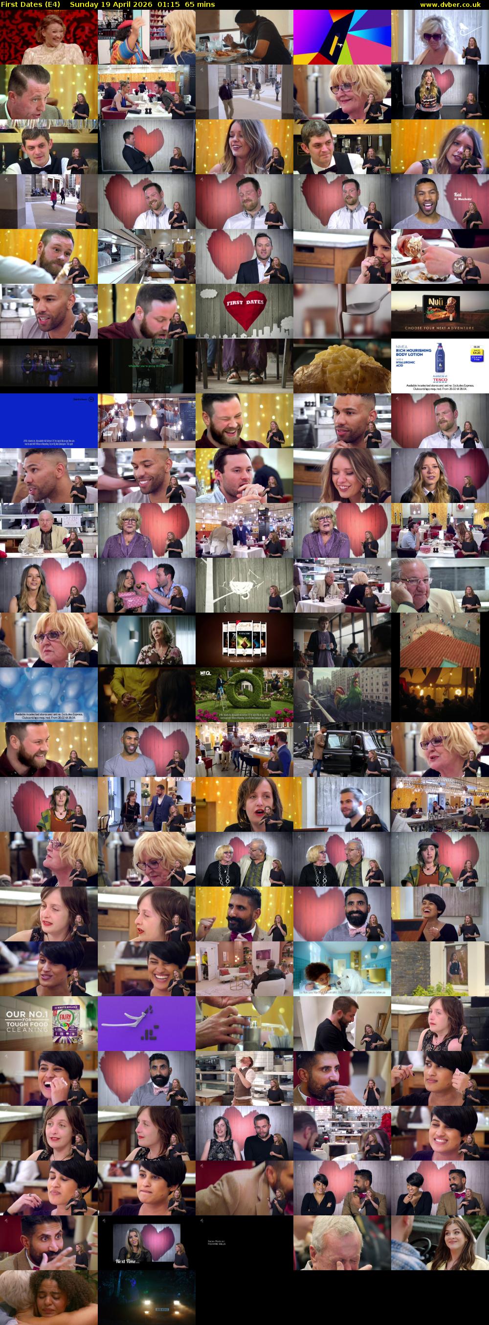 First Dates (E4) Sunday 19 April 2026 01:15 - 02:20