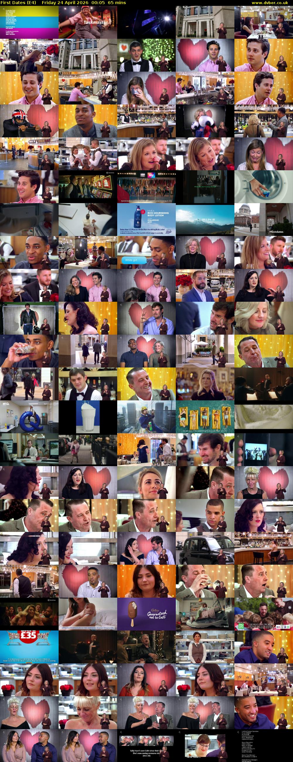 First Dates (E4) Friday 24 April 2026 00:05 - 01:10