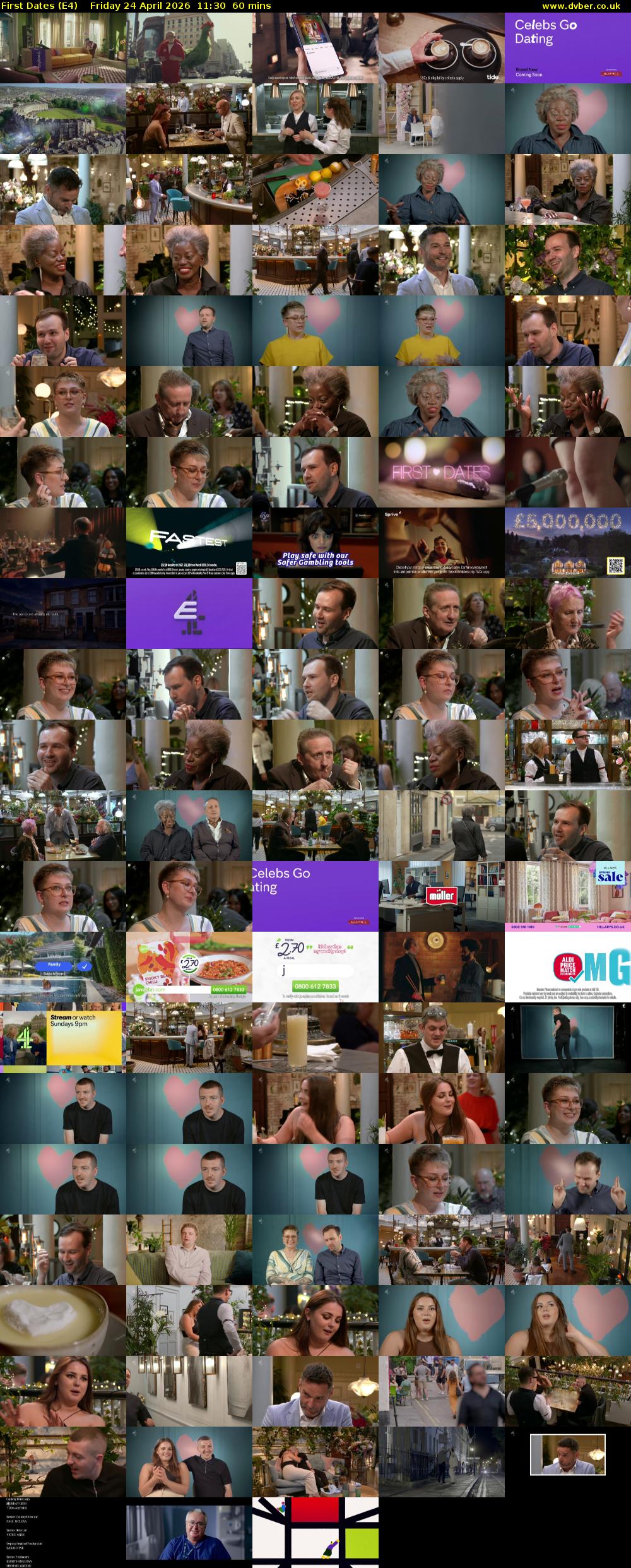 First Dates (E4) Friday 24 April 2026 11:30 - 12:30