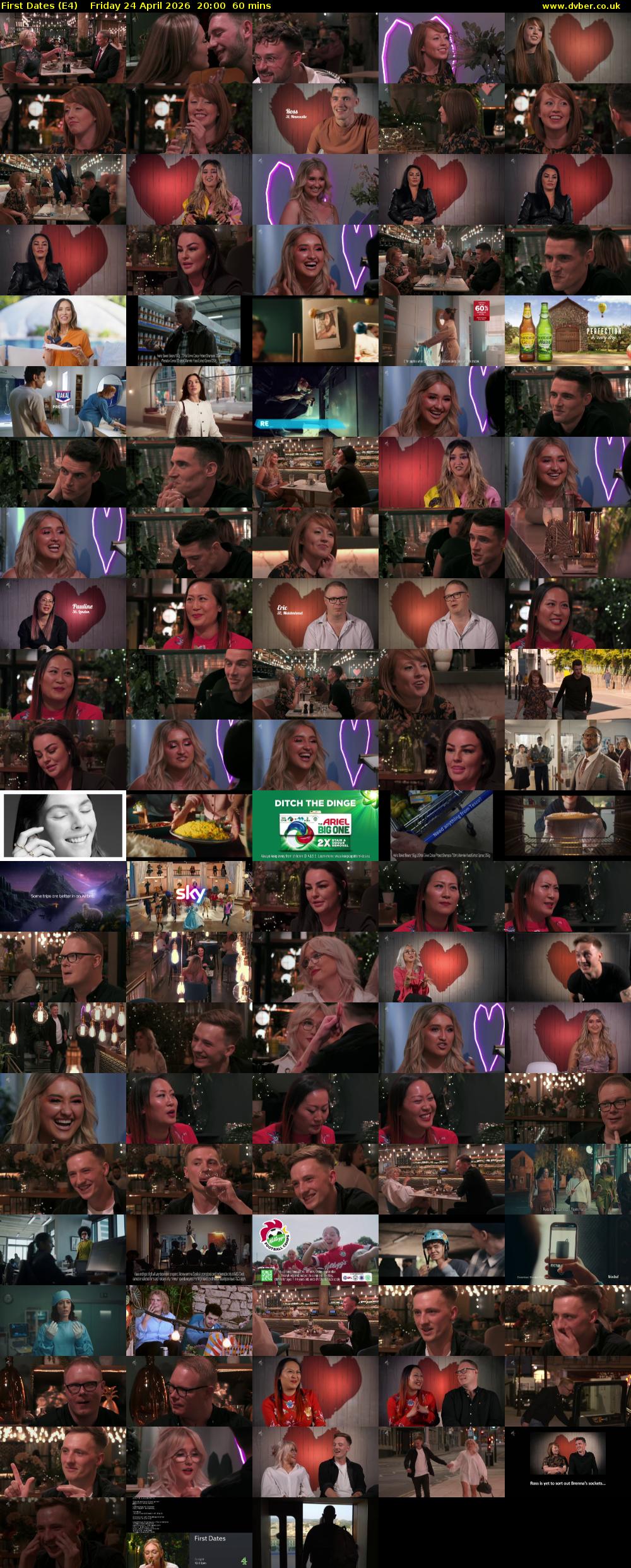 First Dates (E4) Friday 24 April 2026 20:00 - 21:00