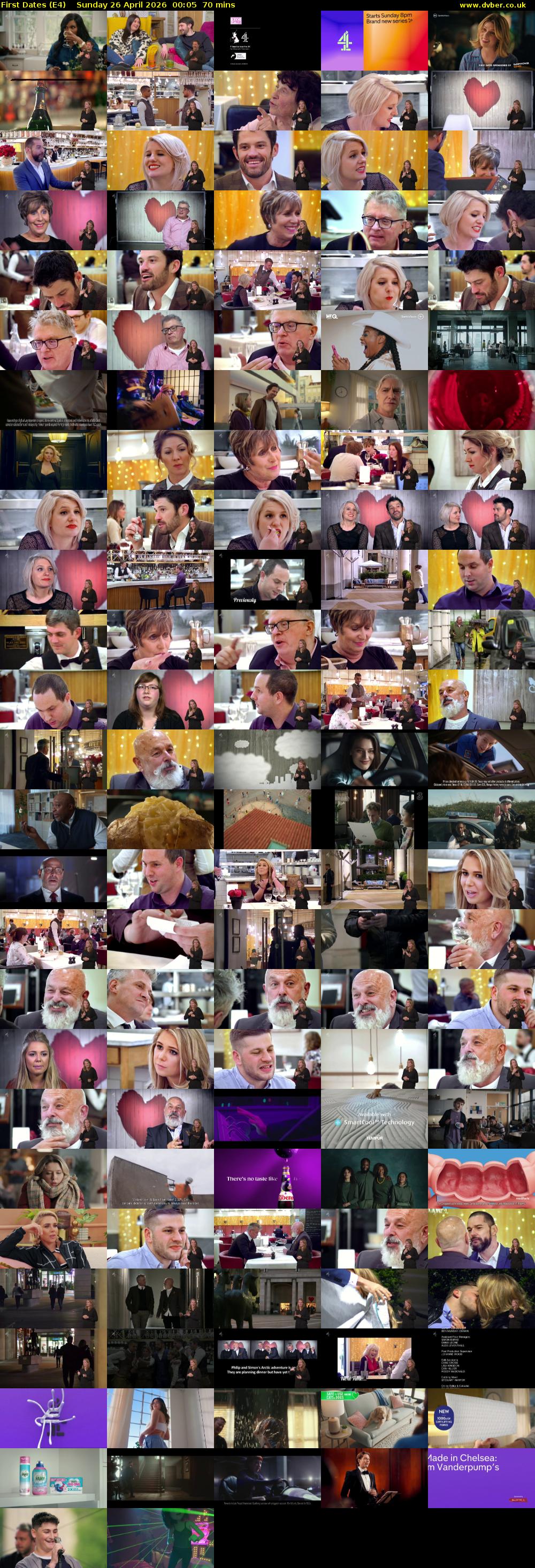 First Dates (E4) Sunday 26 April 2026 00:05 - 01:15