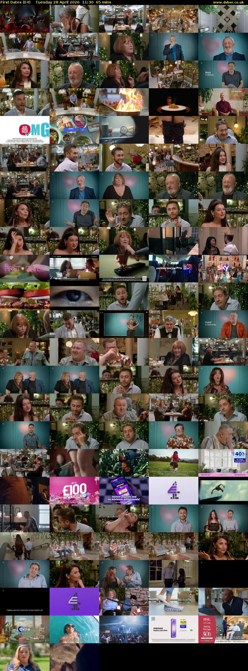 First Dates (E4) Tuesday 28 April 2026 11:30 - 12:35