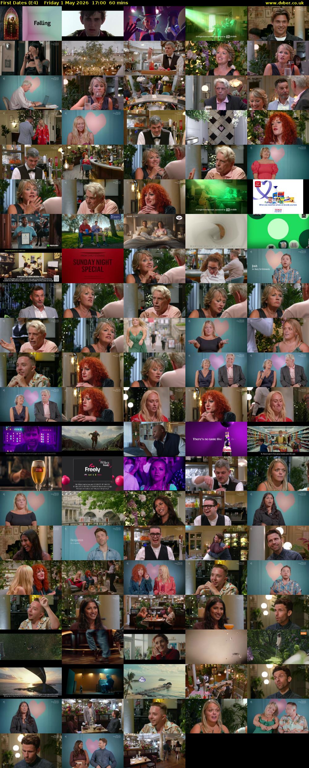 First Dates (E4) Friday 1 May 2026 17:00 - 18:00