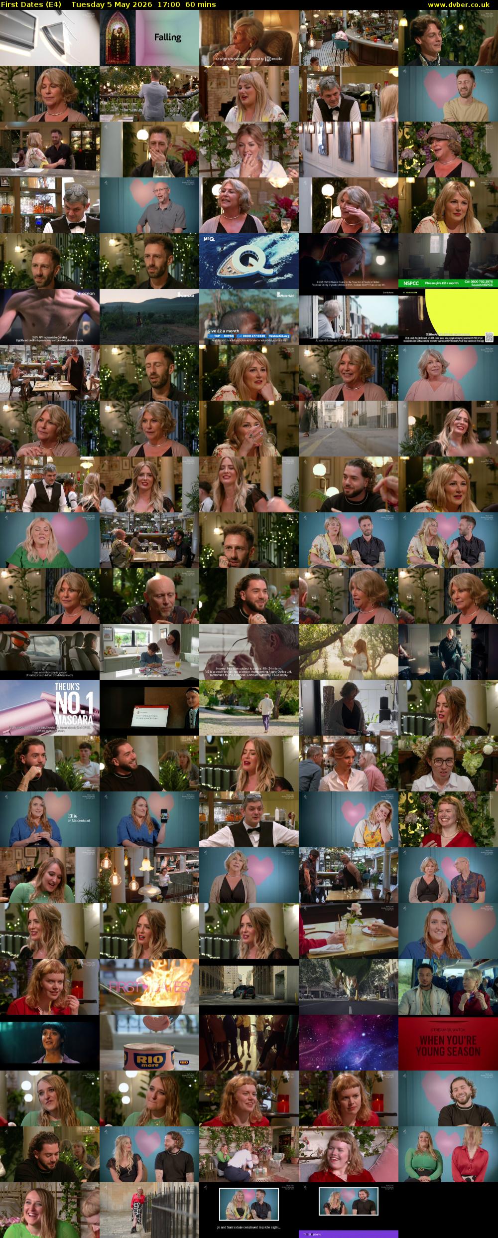 First Dates (E4) Tuesday 5 May 2026 17:00 - 18:00