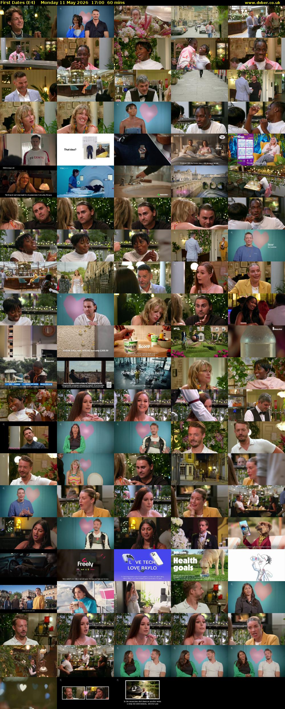 First Dates (E4) Monday 11 May 2026 17:00 - 18:00