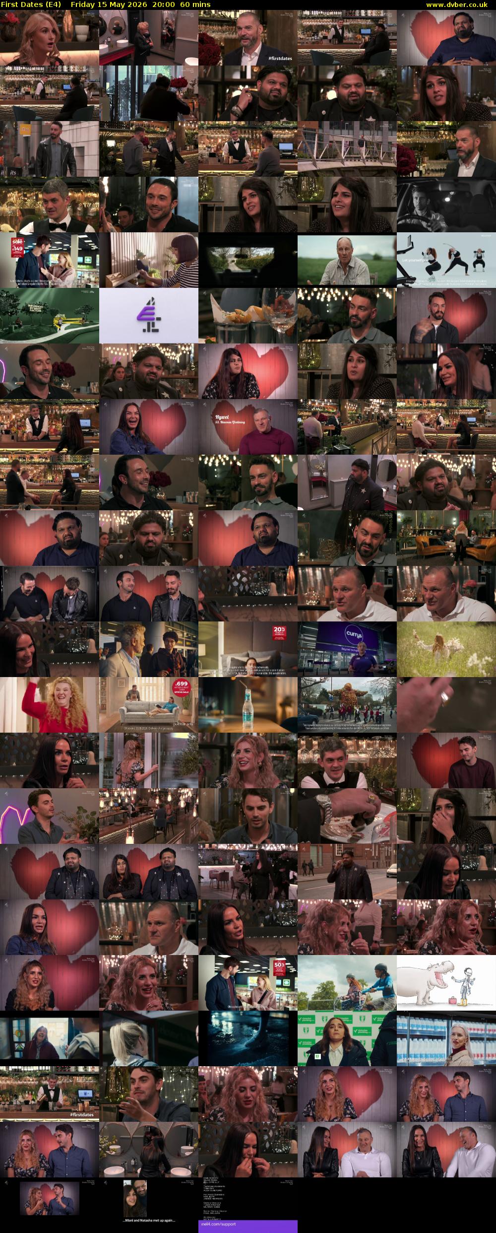 First Dates (E4) Friday 15 May 2026 20:00 - 21:00